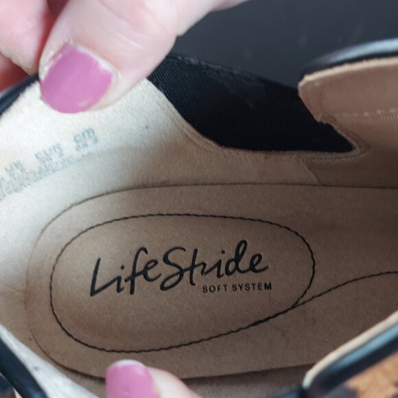 Lifestride Ladies 8.5 Leopard Boots - Picture 2 of 2